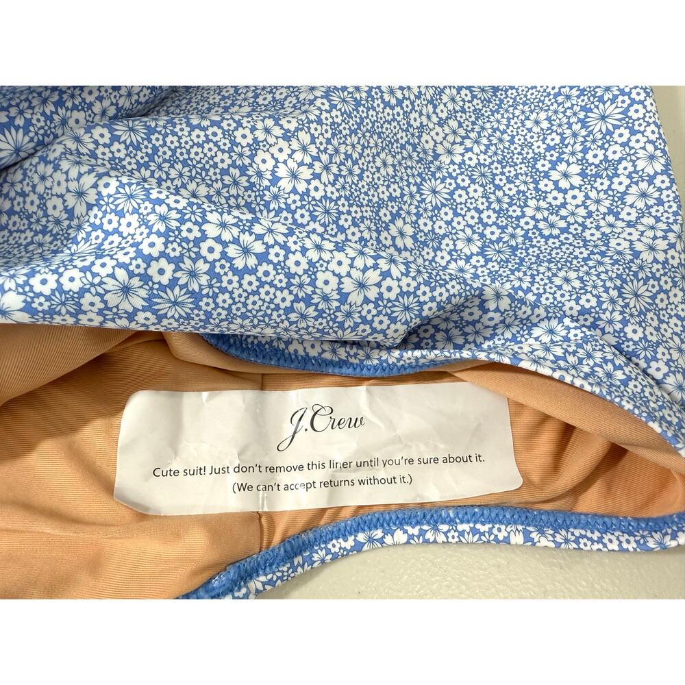 NWOT J.Crew Plunge One-Piece Swimsuit Liberty® Jacqueline’s Blossom Floral Sz 16 - Picture 11 of 11